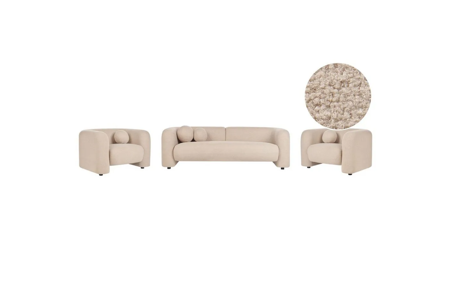 5-sits Soffgrupp Leiren Beige - Beige