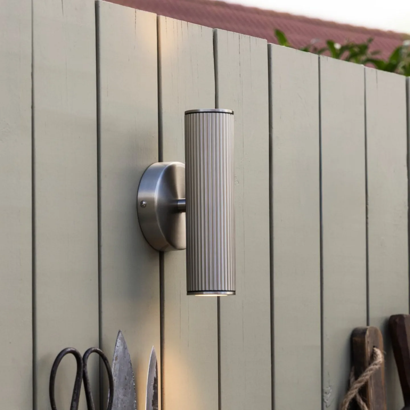 Hubble Wandlampe, stahl, Höhe 21 cm, IP44 - Globen Lighting - Terrasse - Aluminium - Mehrflammig