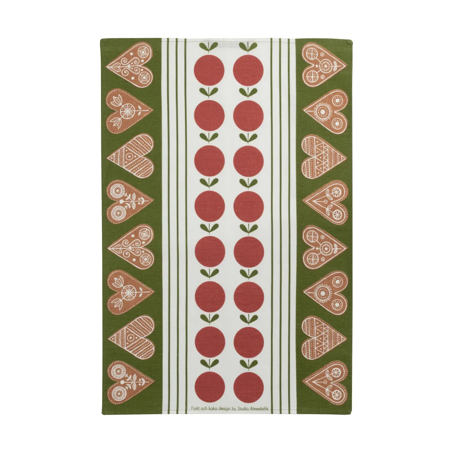 Almedahls Obst- und Küchentuch 47x70 cm Rot-grün