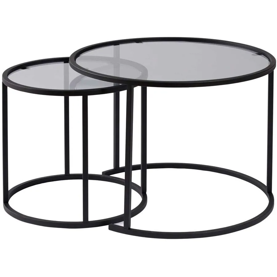 Georis dunkelgrau/transparent Glas/Metall B 60 H 43 cm