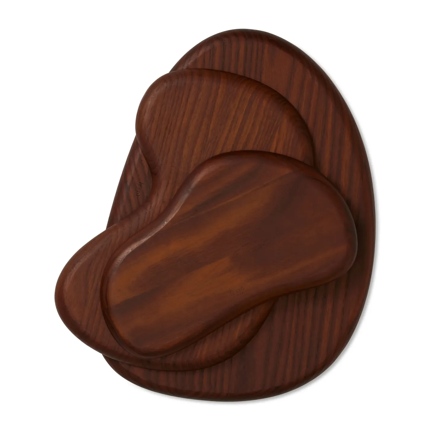 Ferm Living Cairn Schneidebrett 3 Teile Dark Brown