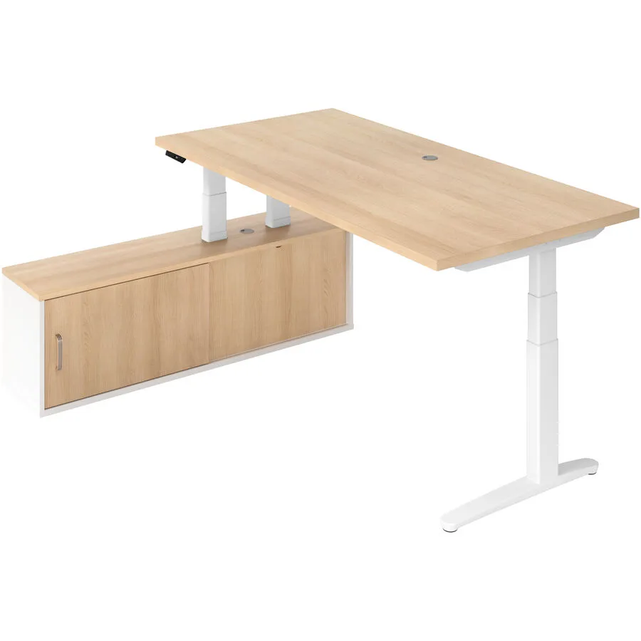 Schreibtisch Office eiche Holzwerkstoff B 209 T 170 cm