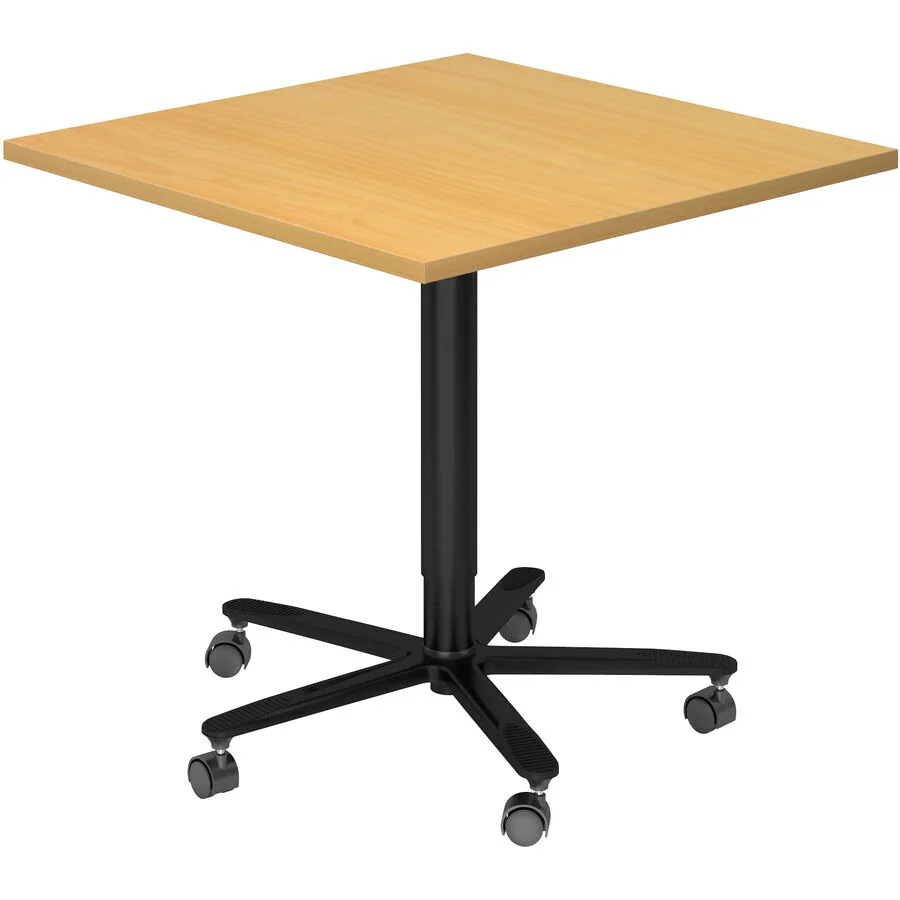 Schreibtisch Office buche Holzwerkstoff Höhenverstellbar B 80 T 80 cm