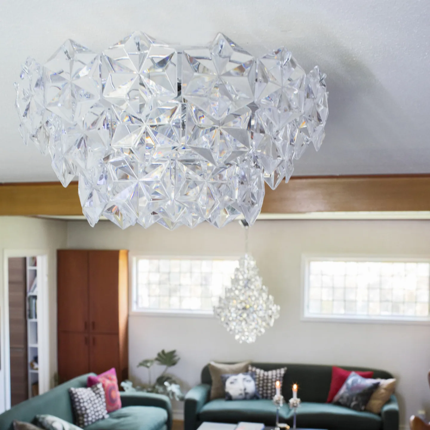 Monarque Deckenleuchte Chrome/Clear - By Rydéns - Wohnzimmer - Design - Kunststoff - Rund