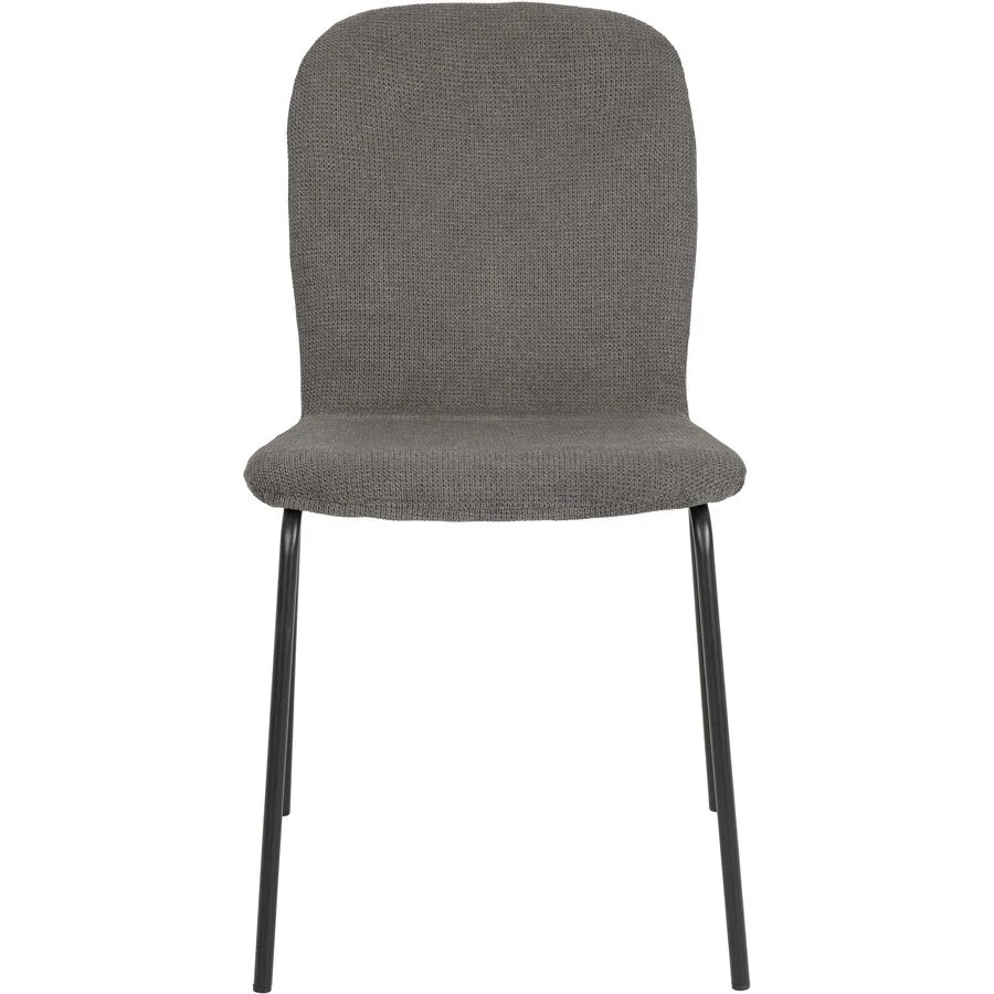 MyDeal Stuhl Bennot dunkelgrau Stoff