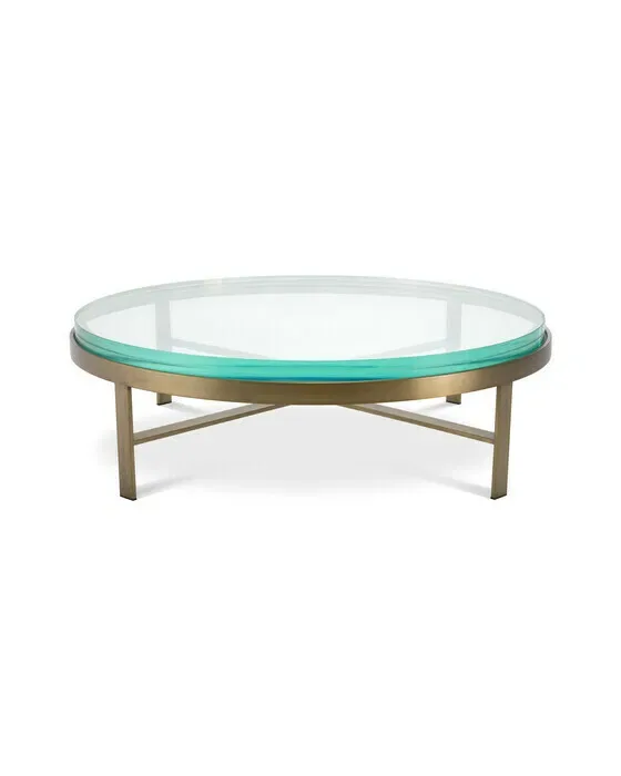 Hoxton Coffee Table Brushed Brass Finish