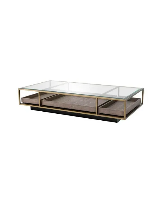 Roxton Coffee Table Brushed Brass