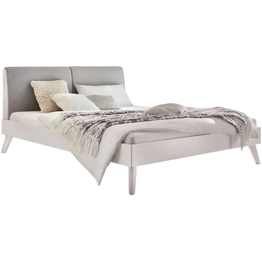 Hasena Bett Simone Weiss, Grau MDF 140 x 200 cm