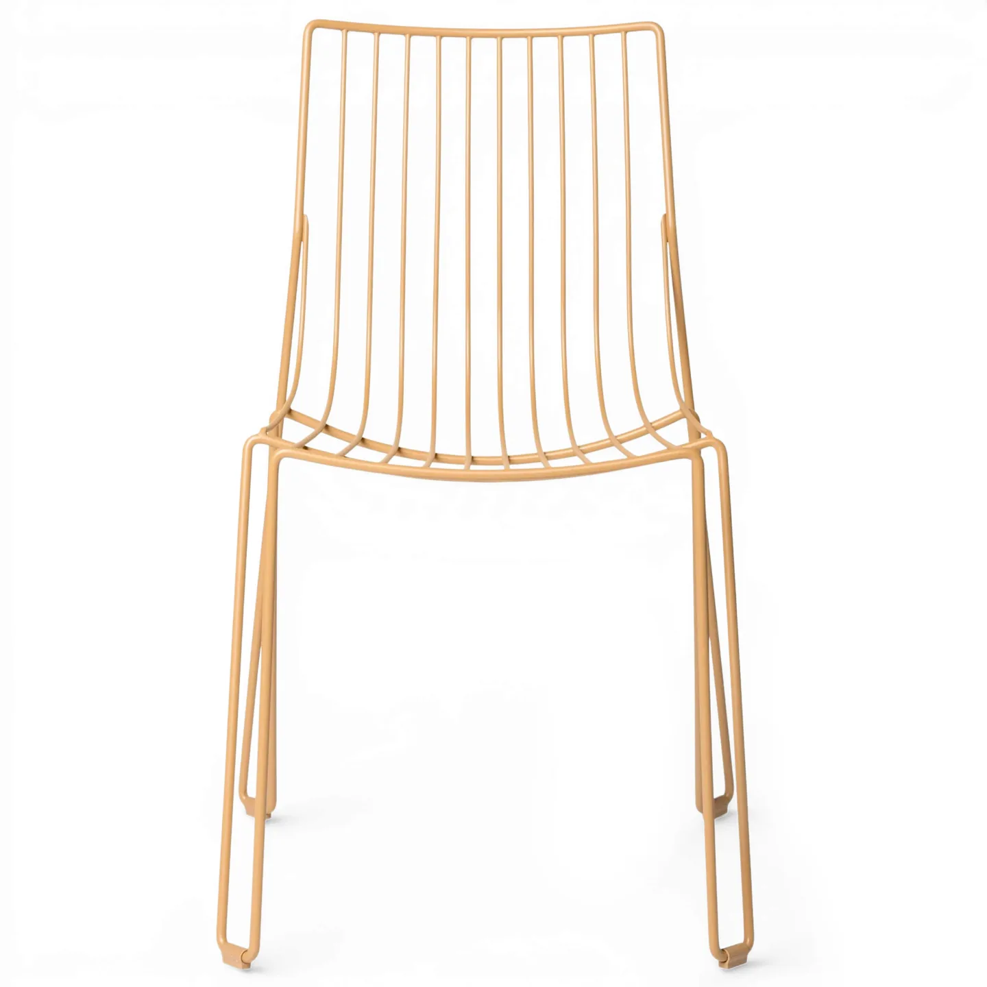 Massproductions - Tio Chair, Brown Beige - Matstolar utomhus - Chris Martin - Brun - Metall