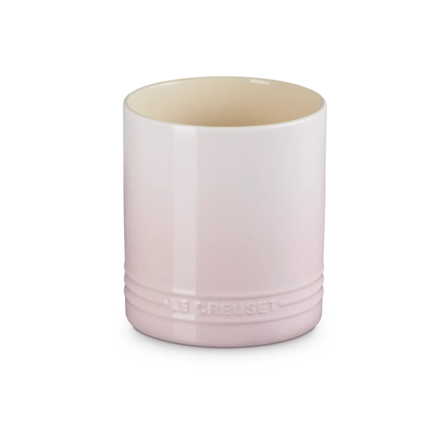 Le Creuset Signature Steingut Besteck- und Küchenutensilienkrug 1,1 L Shell Pink