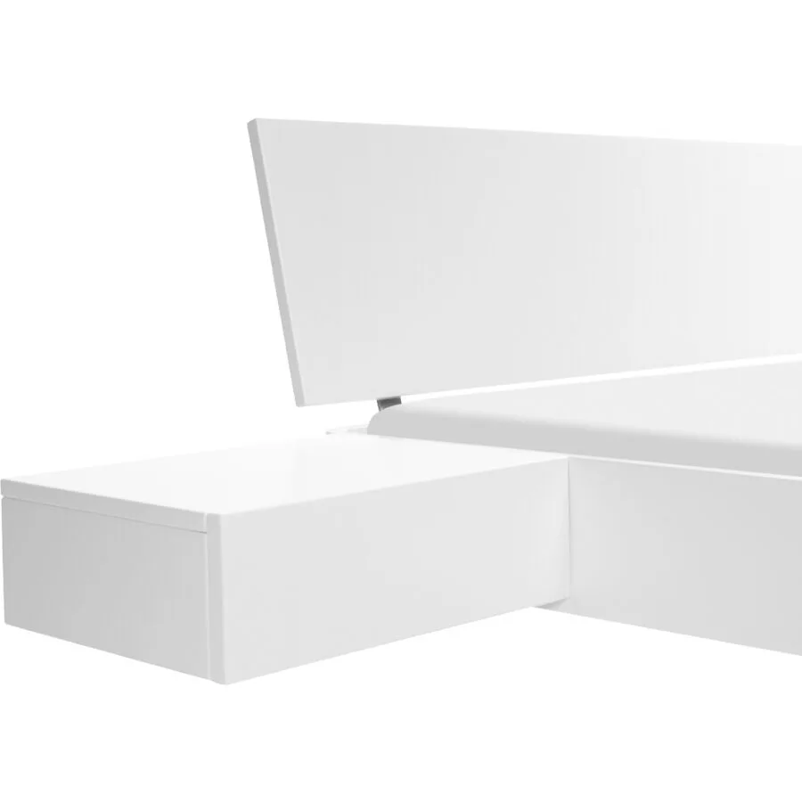 Hasena Nachttisch Fine Moderno weiss Buche massiv B 48 H 16 cm