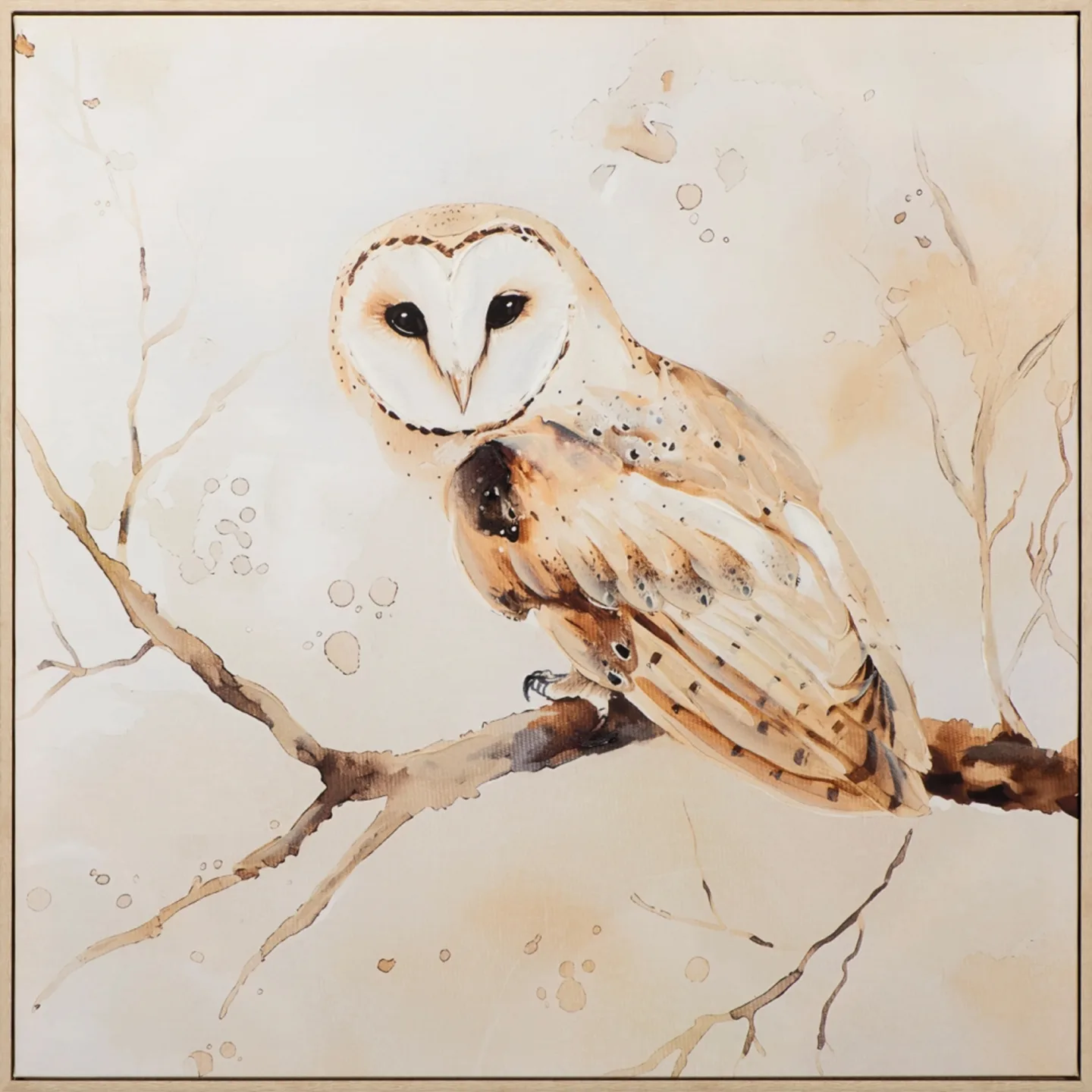 image LAND Bild Natural Barn Owl | Schubiger Möbel