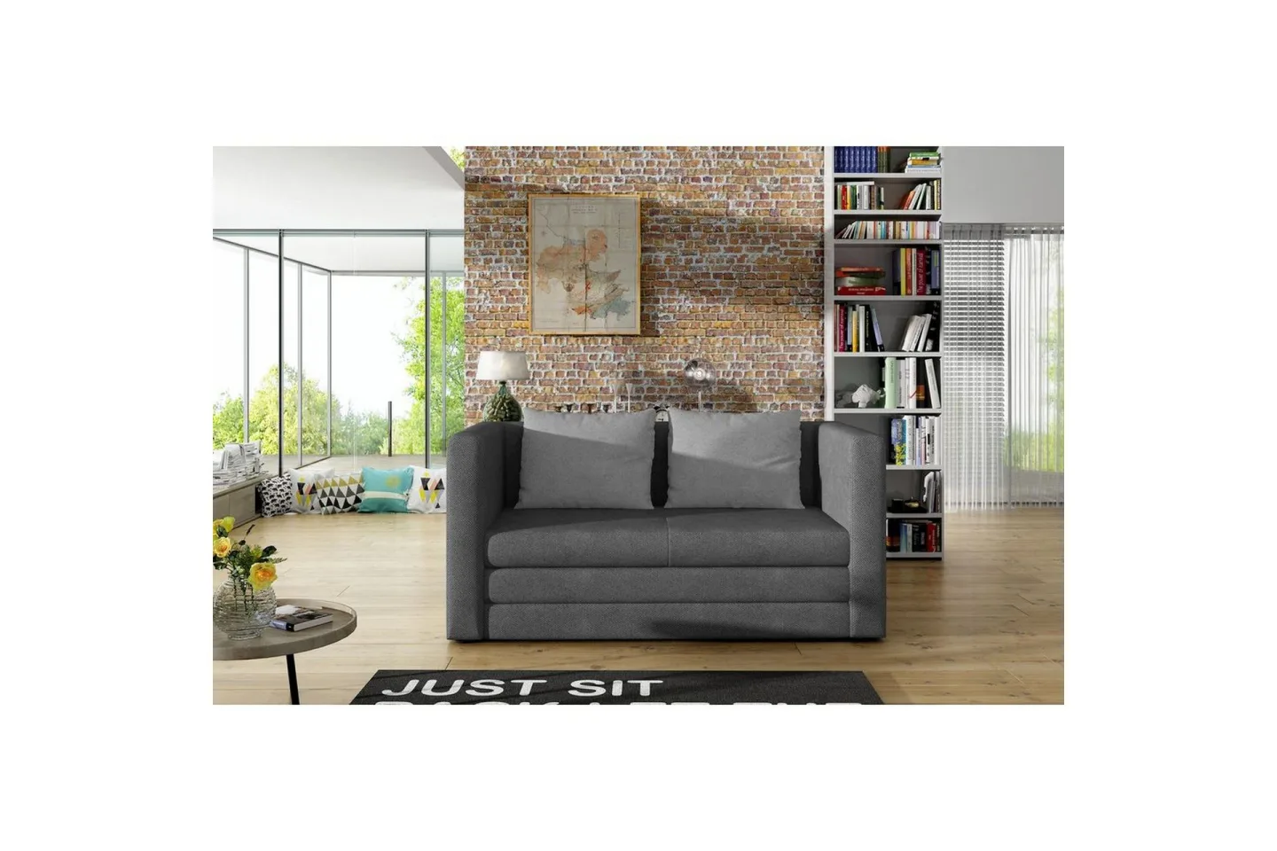 Soffa Eltap Neva 132x70x62 cm - Grå