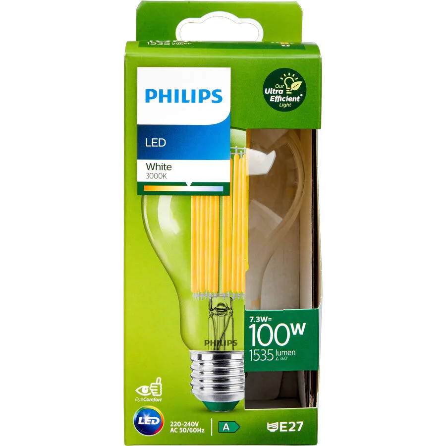 Leuchtmittel Philips Glas E27 7.3 W - Farbe: klar - LED - Lichtfarbe: Extra warmweiss