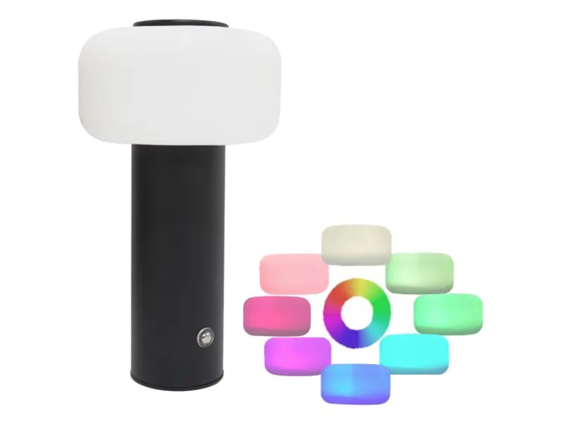Tischlampe LED / Über USB aufladbar LUNOVA variable Intensität 23.5cm 3W schwarz
