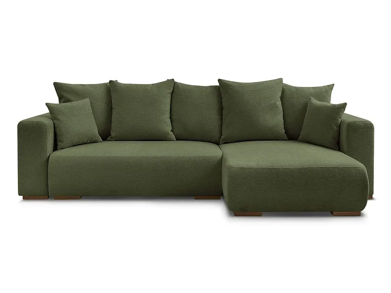 Ecksofa BOBOCHIC SIDONIE Stoff chiniert grün