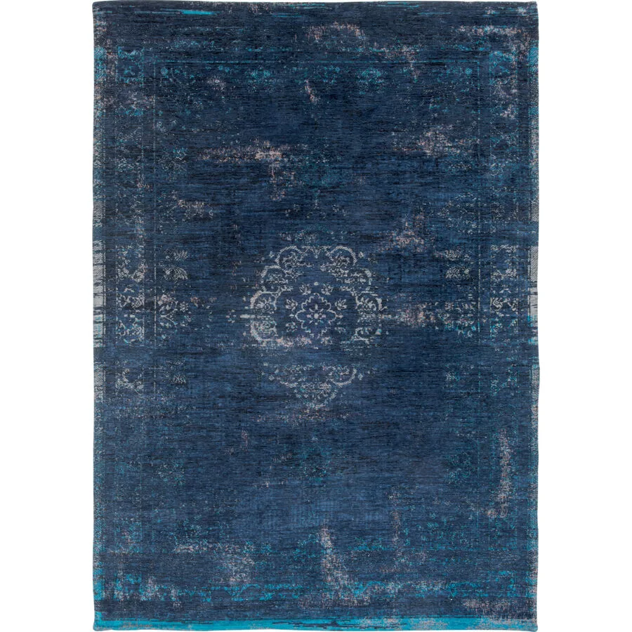 Teppich Medallion Dunkelblau, Grau Anderes Muster Polyester 170 x 240 cm
