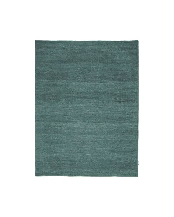 Plain tæppe teal
