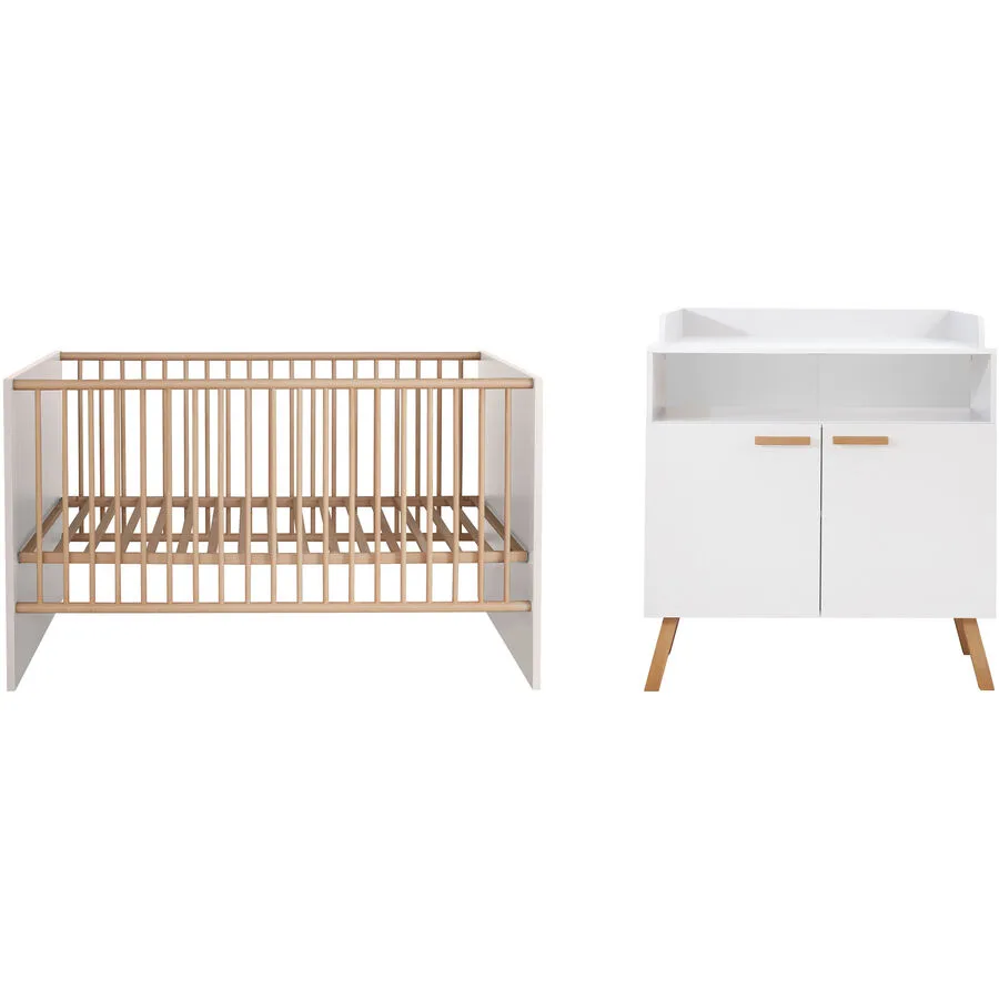 Babyzimmer-Set Matis weiss Holzwerkstoff
