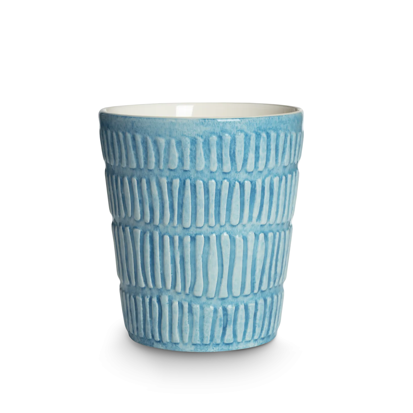 Mateus - Stripes Mugg 30 cl Turkos - Kaffekoppar - Blå - Sten