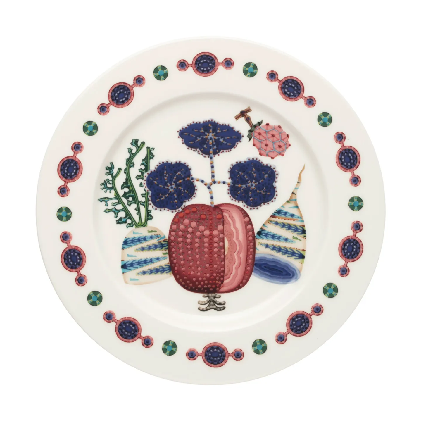 Iittala Taika Sato Teller Ø22 cm Weiß-bunt