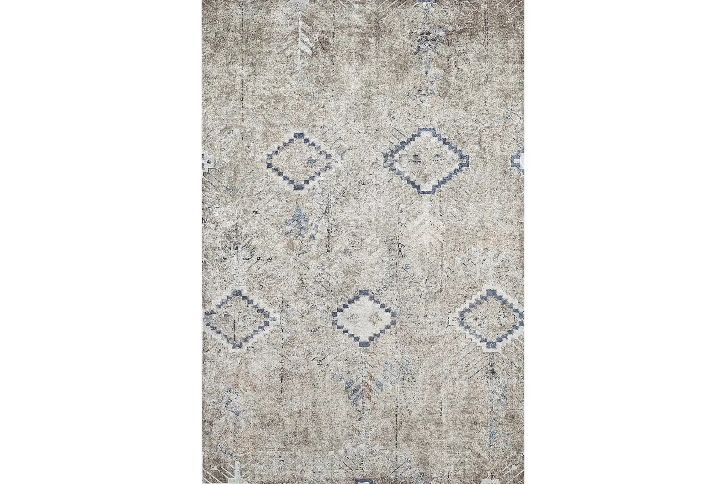 Sabrina Bomullsmatta 100x300 cm Rektangulär - Grå