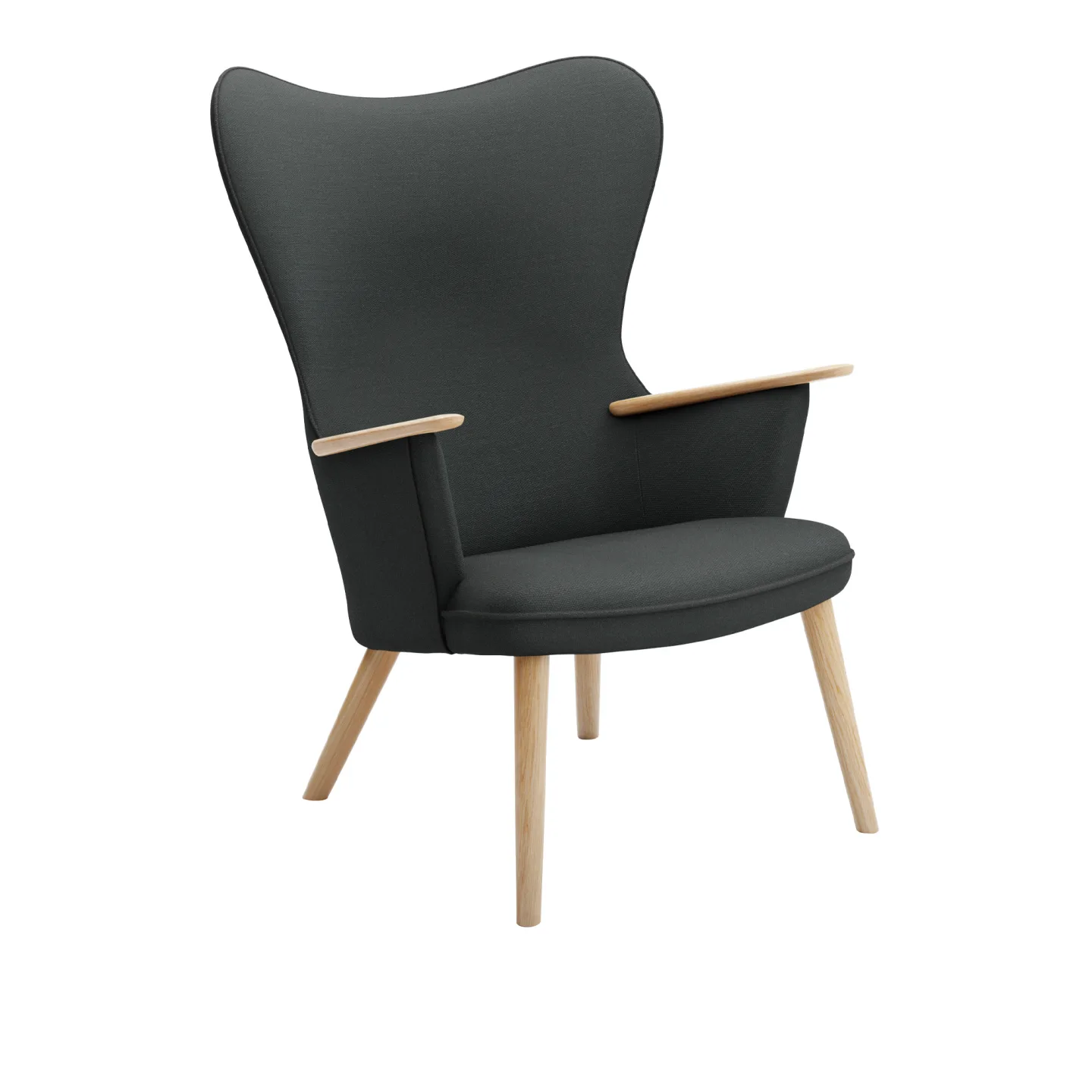 Carl Hansen - CH78 Fåtölj, Klarlackad Ek, Tyggrupp 3 Fiord 0191 - Fåtöljer - Hans J. Wegner