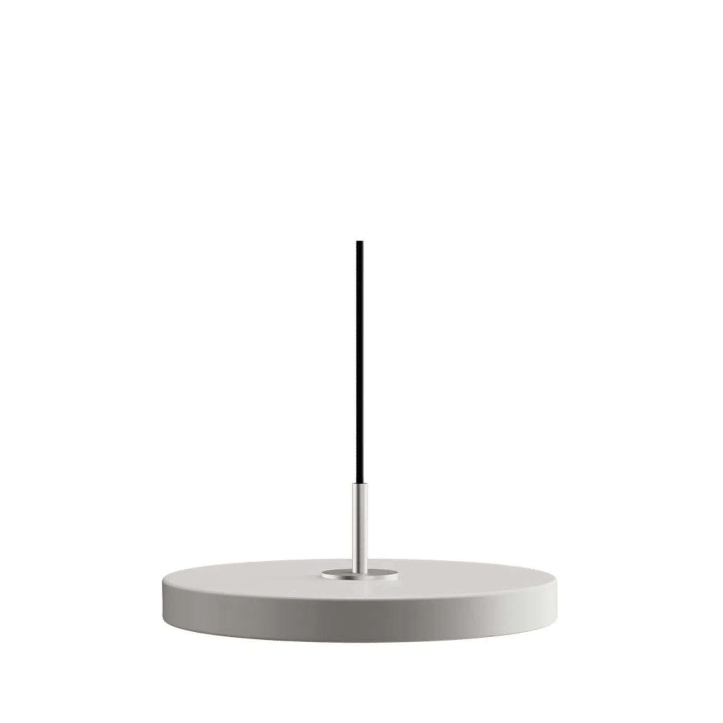 Asteria Plus pendellampe, Ø 30 cm, lysegrå/stål - UMAGE - Stue - Metall