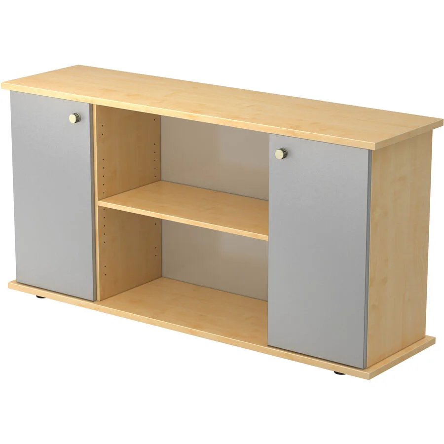 Sideboard Office Silber, Ahorn Holzwerkstoff B 166.1 H 84 cm