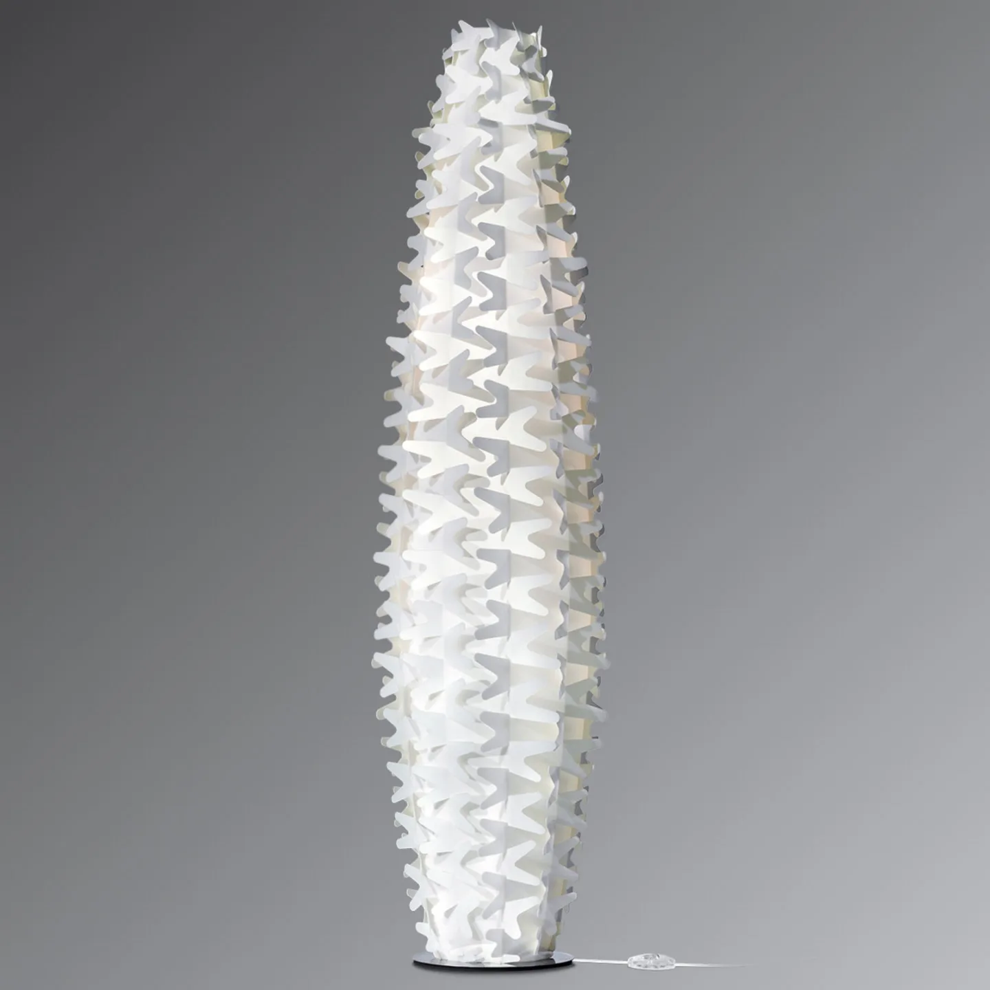 Cactus Stehleuchte XXL Golden - SLAMP - Wohnzimmer - Design - Kunststoff - Mit Schirm
