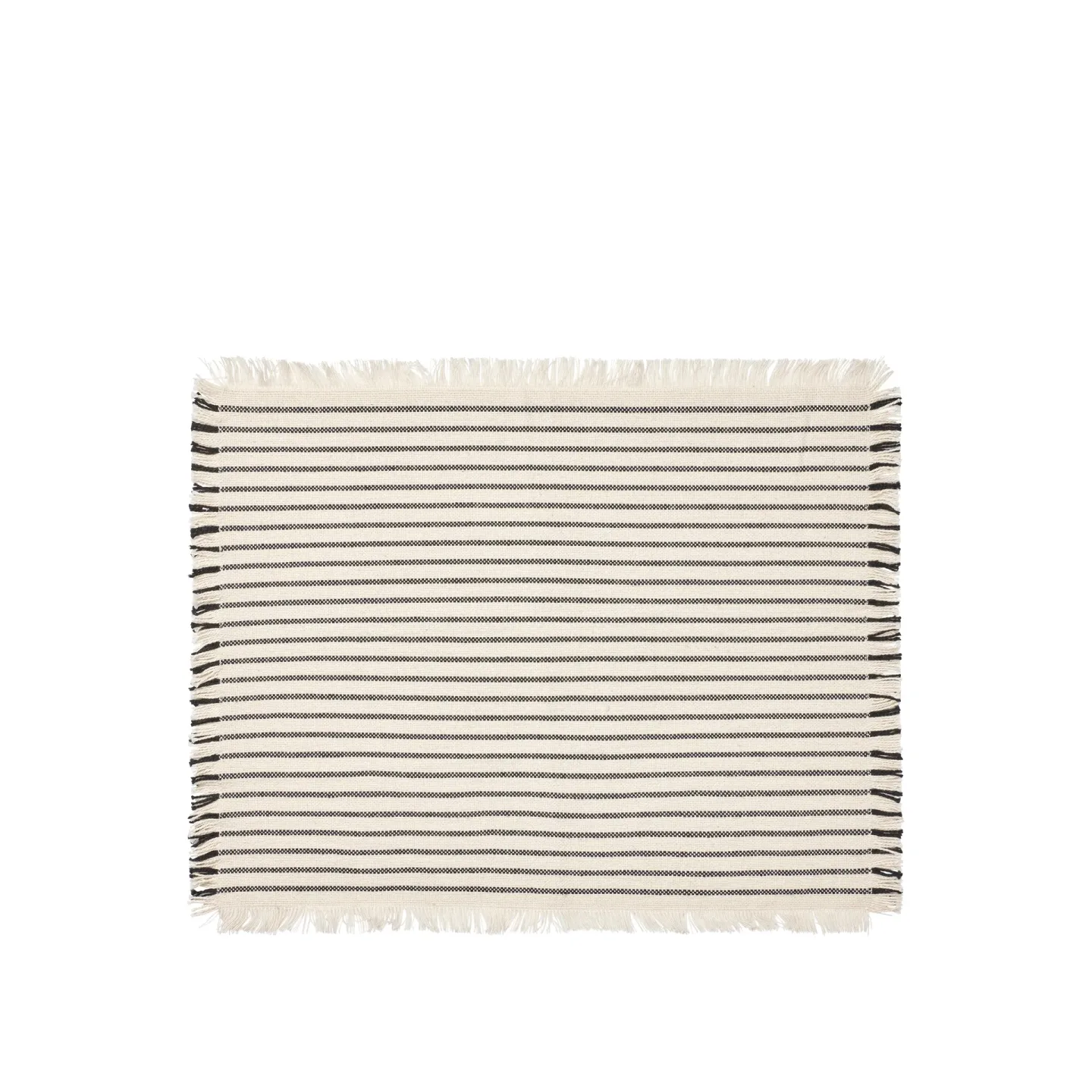 Broste Copenhagen Elouise Tischset 41,5x32 cm Knochenweiß-Schwarz