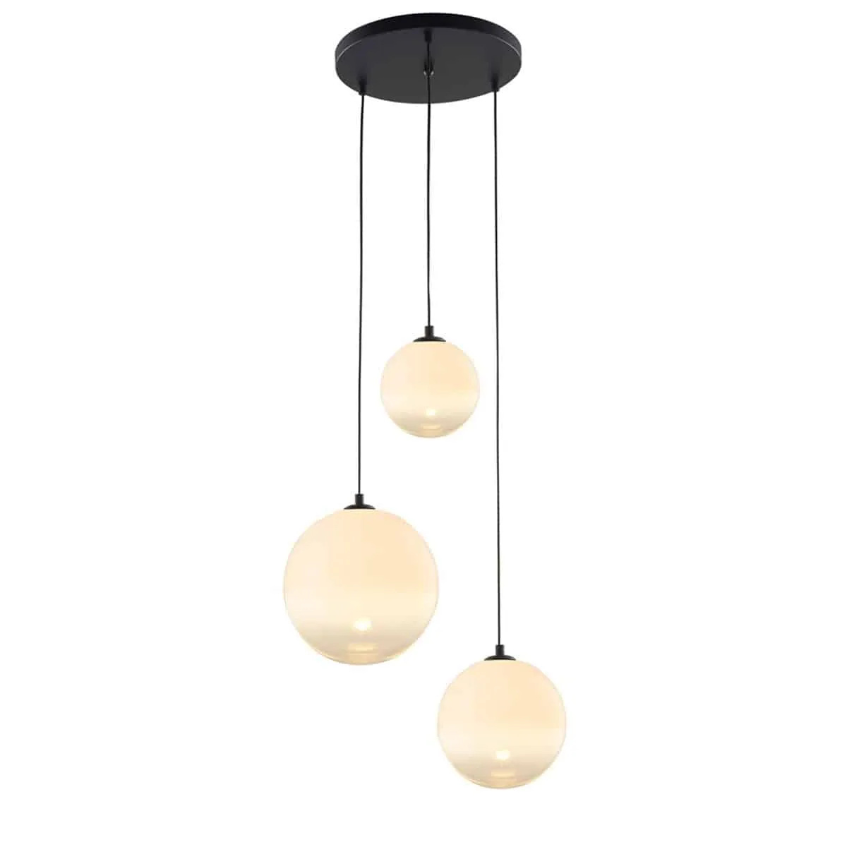 Grappo Taklampa 3 glober Opalglas