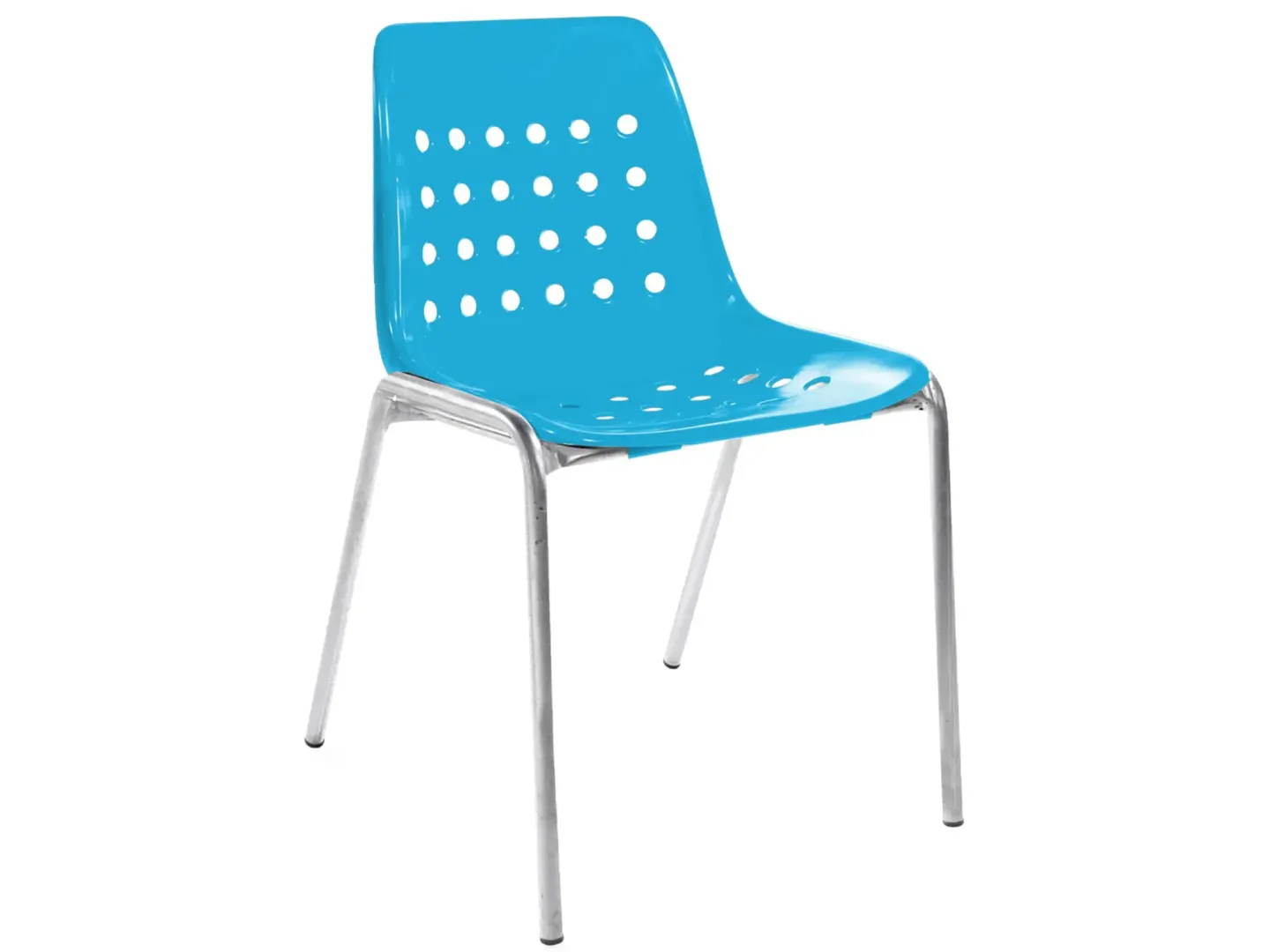 Schaffner Schalen-Stuhl Bermuda Feuerverzinkt Blau | Schubiger Möbel