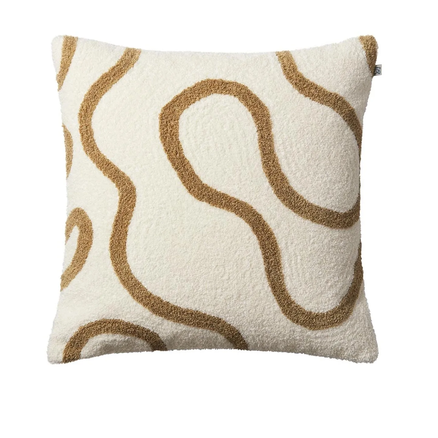 Chhatwal & Jonsson - Swati Cushion Cover Off White/Sand 50 x 50 cm - Prydnadskuddar och kuddfodral - Stig Jonsson - Flerfärgad - Bomull/Textilmaterial