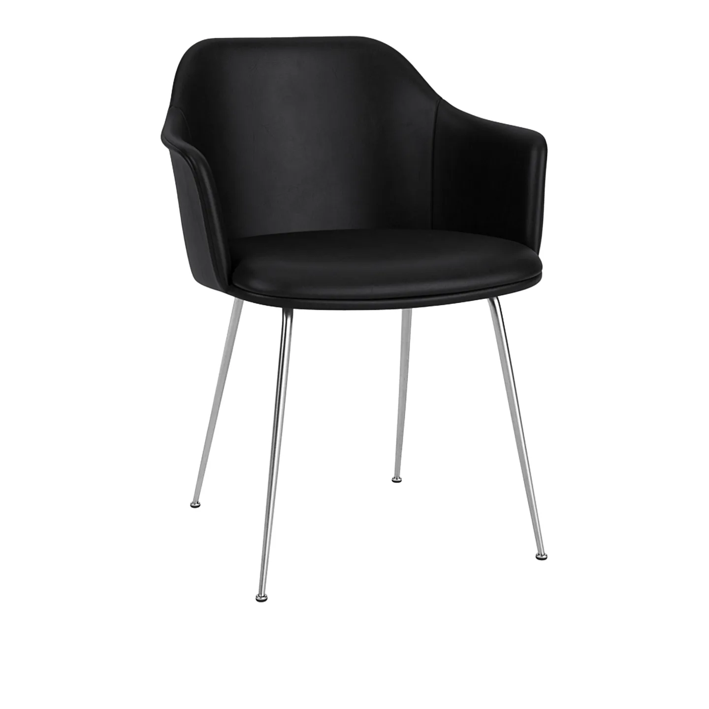 &Tradition - Rely Armchair HW36 Seat Cushion Leather cat.2, Noble Black - Matstolar - Hee Welling - Svart - Textilmaterial/Syntetiskt/Plast