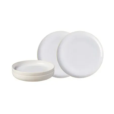 Villeroy & Boch Crafted cotton Serviceset 4 Teile White
