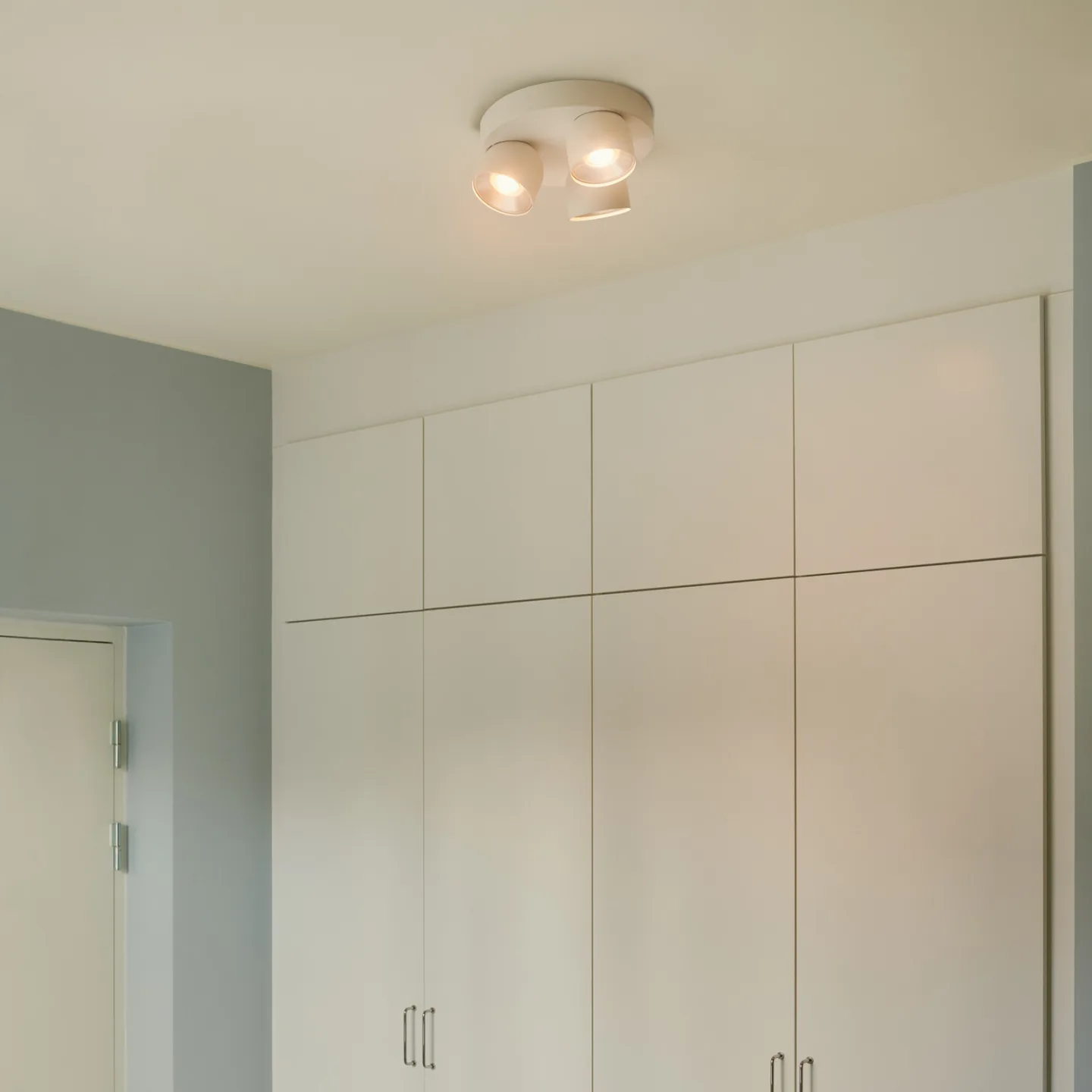 Pitcher Downlight, weiß/silber, 3-flg., rund - Nordlux - Flurbereich - Modern - Metall - Mehrflammig