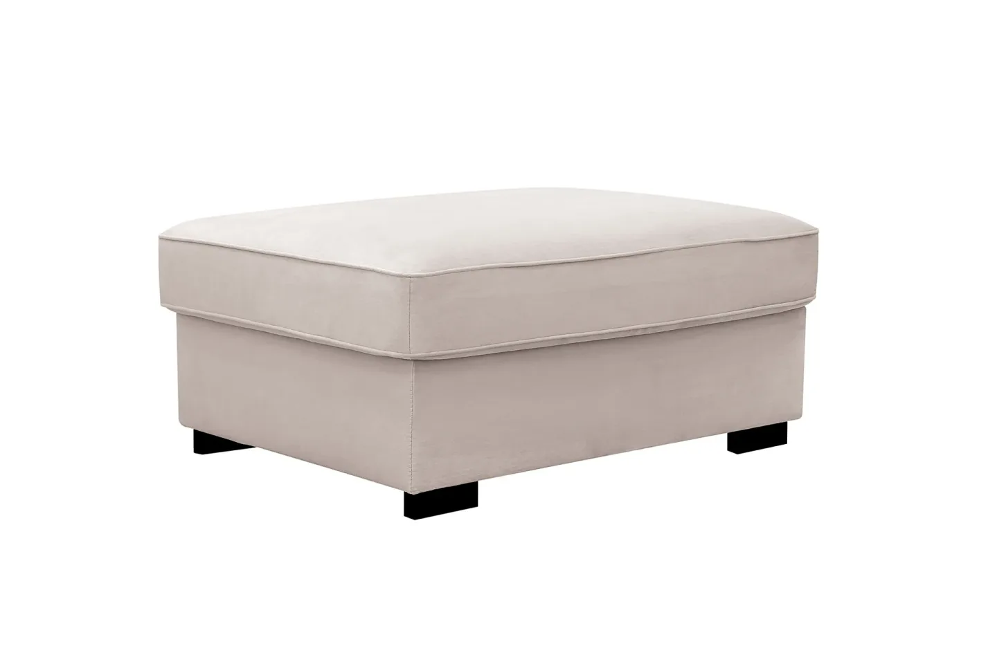 Rossita Fotpall i Sammet - Beige