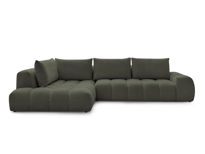 Ecksofa BOBOCHIC EVEREST Stoff chiniert grün