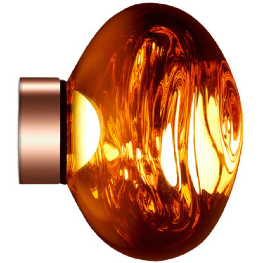 Tom Dixon Wandlampe Melt Kunststoff kupfer - Material: Polycarbonat - LED - Lichtfarbe: Warmweiss - LED Energiesparlampen
