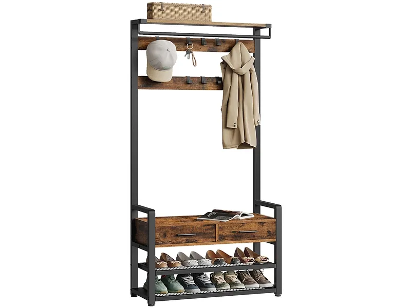 Garderobe SONGMICS HOLD 80.4x30x181.6cm braun