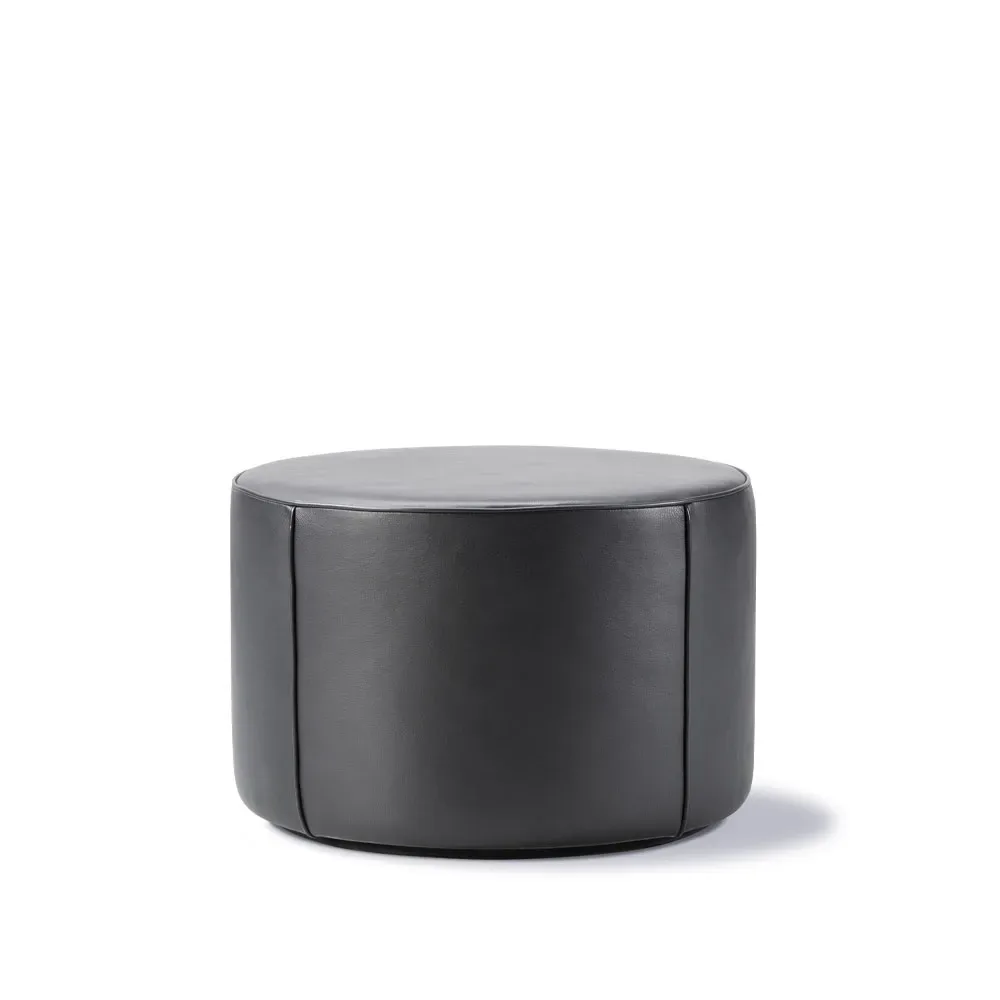 Fredericia Furniture Mono sittpuff Läder omni 301 black-Ø55 cm