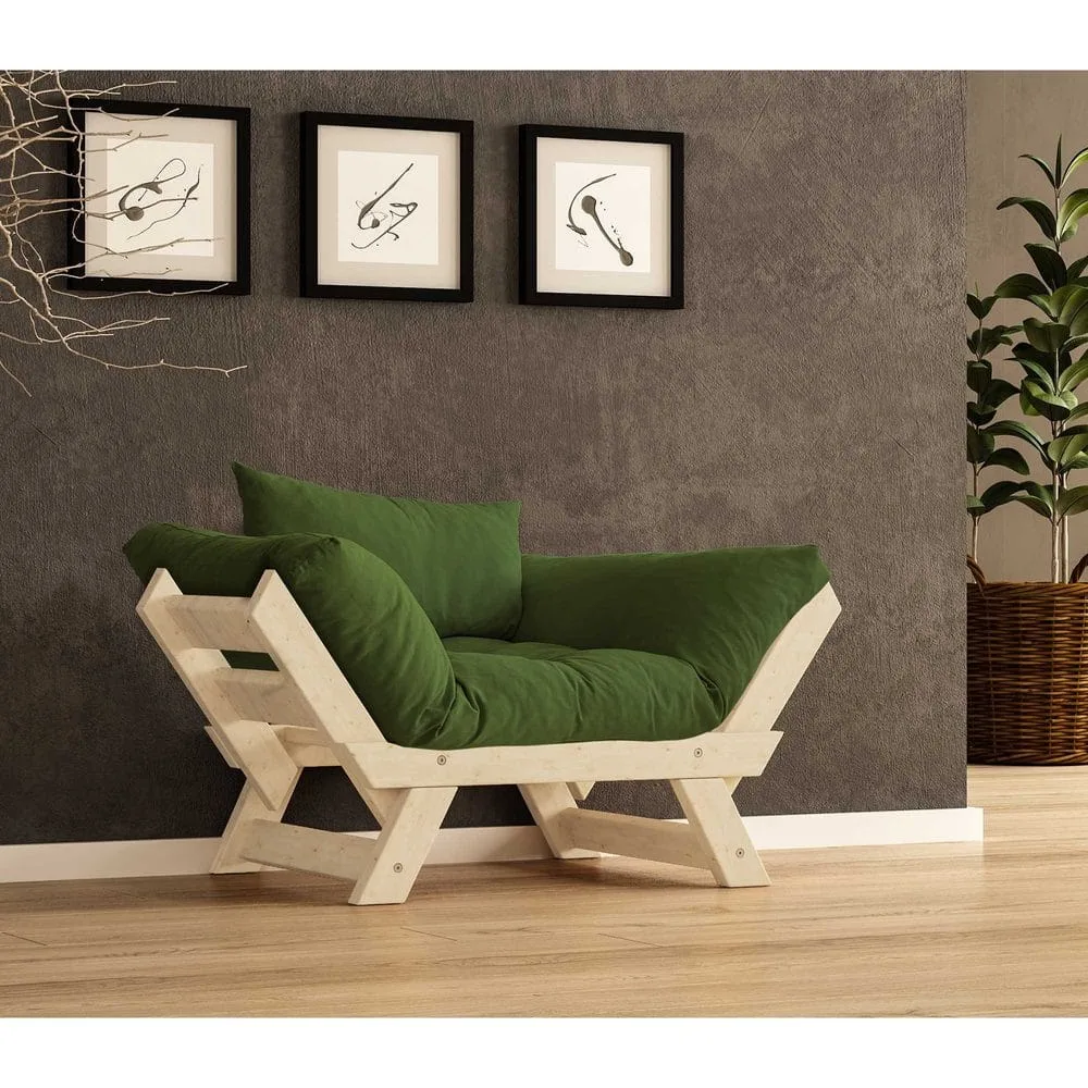 Zylar 2-sits Bäddsoffa - Grön/Natur