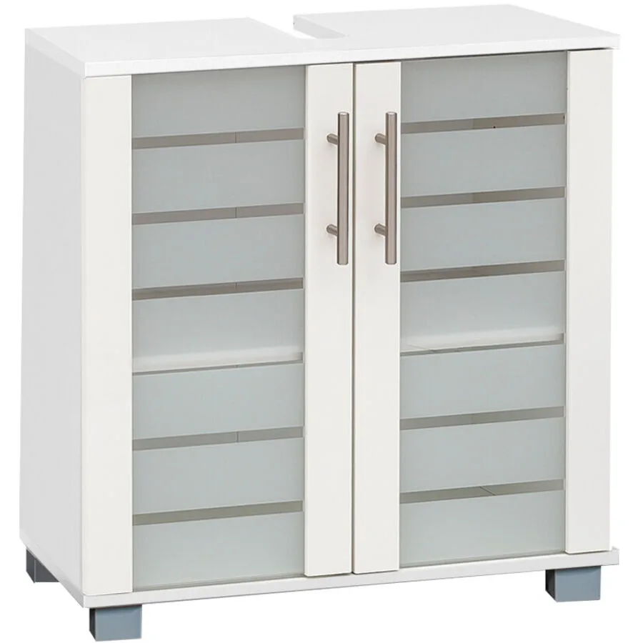 Waschbeckenunterschrank Nikom Weiss Holzwerkstoff 59.8 cm 32.6 cm
