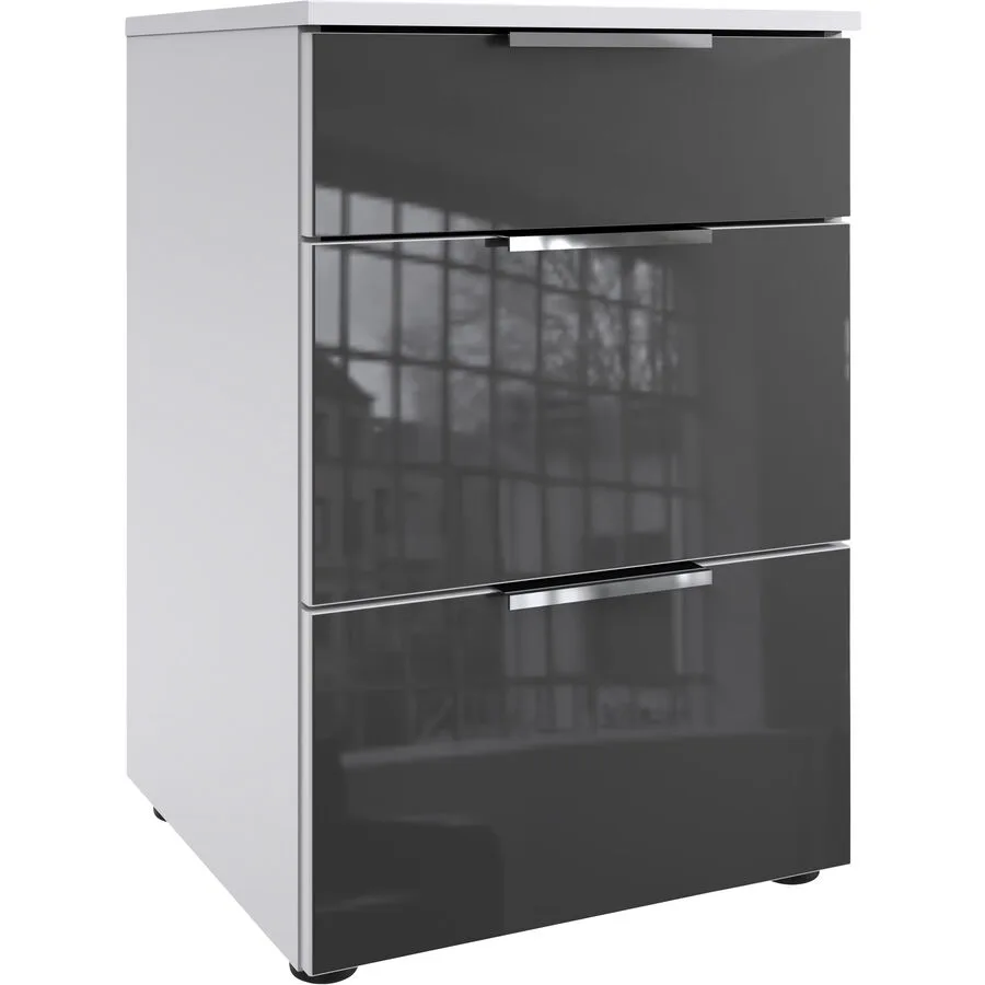 Kommode Sanko weiss/grau Holzwerkstoff B 41 H 61 cm