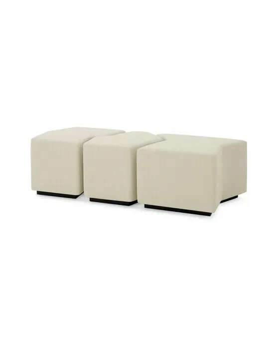 Filbert Stool Rêve Cream Set of 3