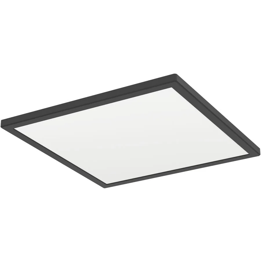 Eglo Deckenlampe Rovito Schwarz Kunststoff 39 cm 3 cm - LED - LED Energiesparlampen