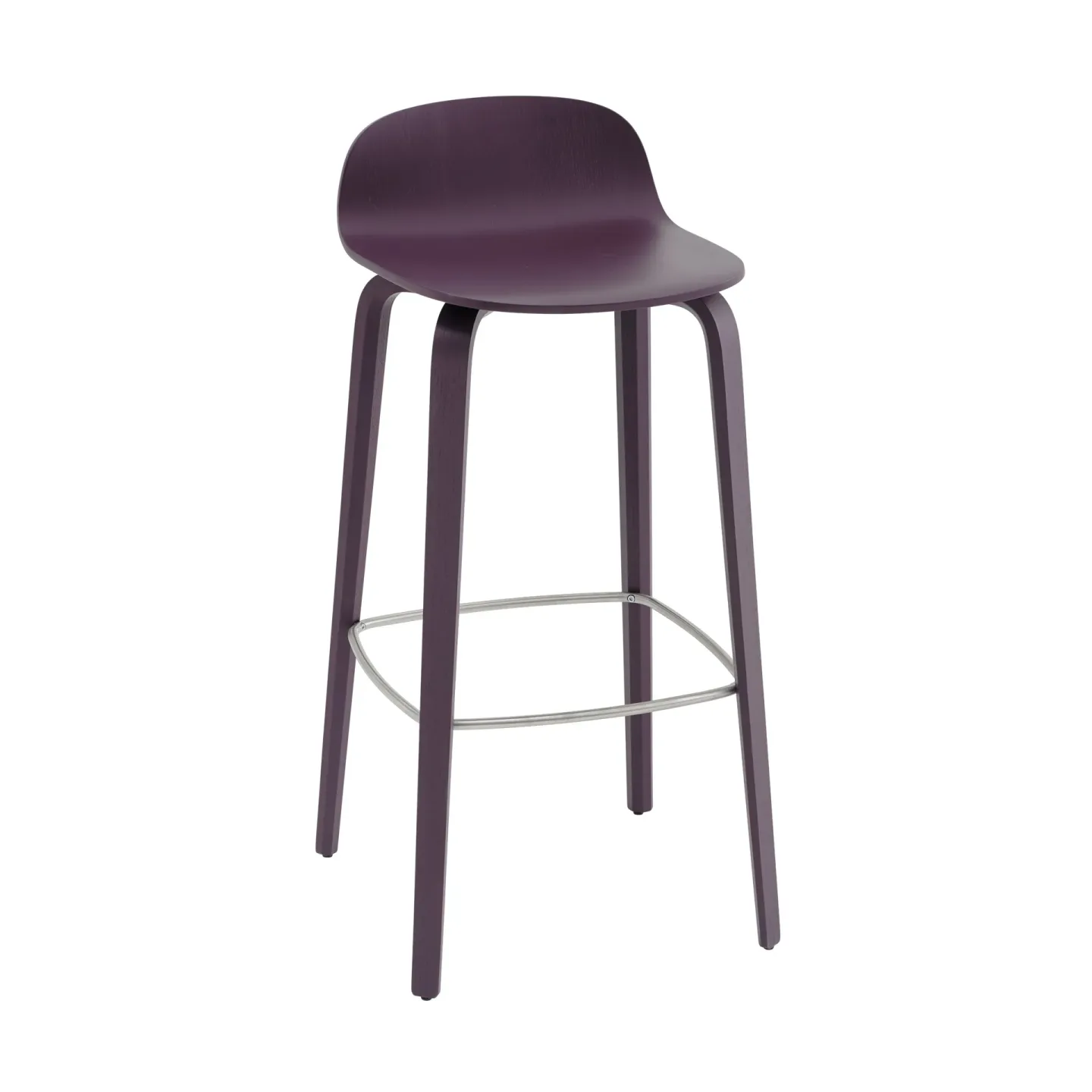 Muuto Visu barstol 75 cm Dark plum