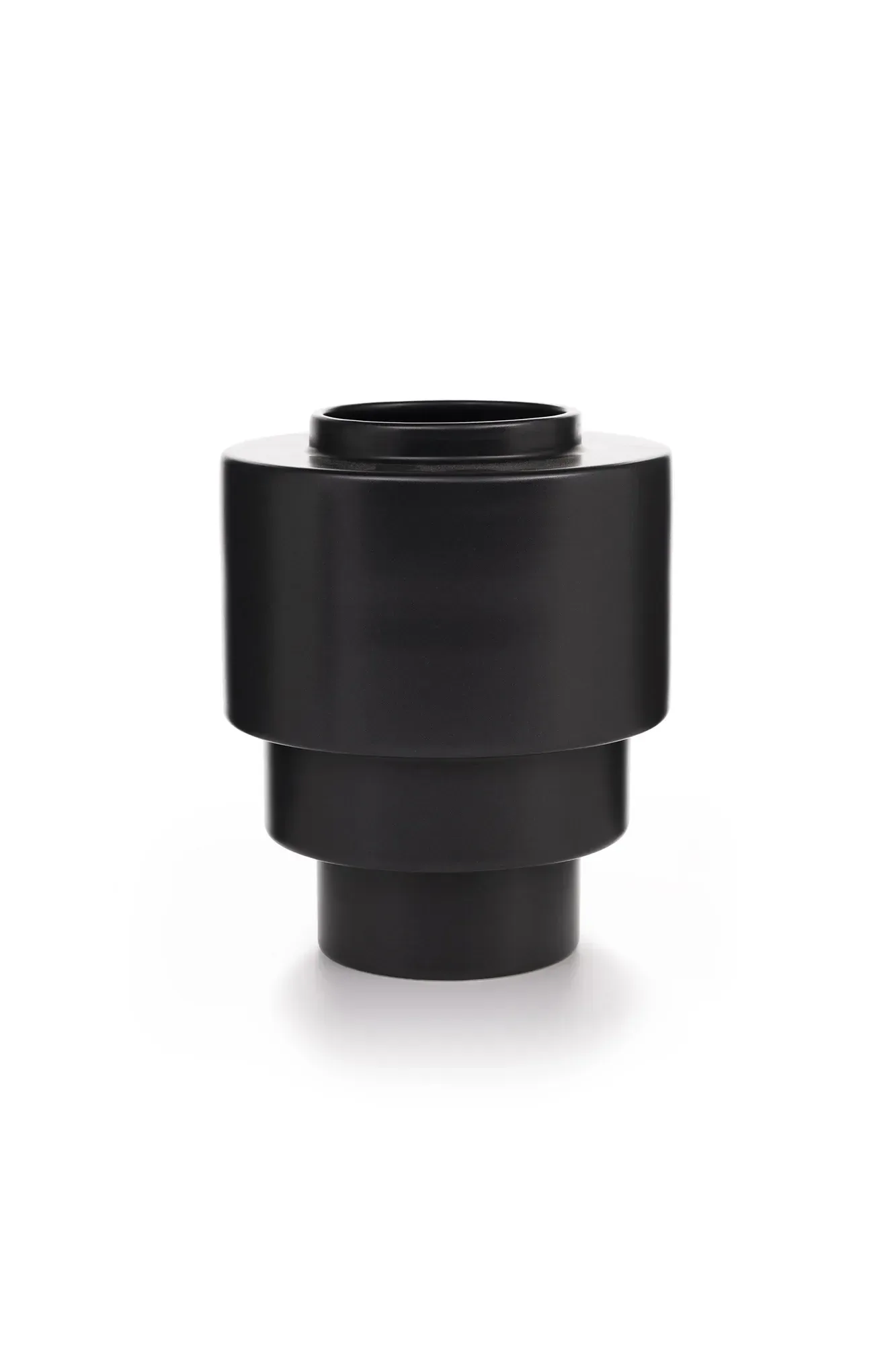 Akka Keramikvase Schwarz 19,5 cm