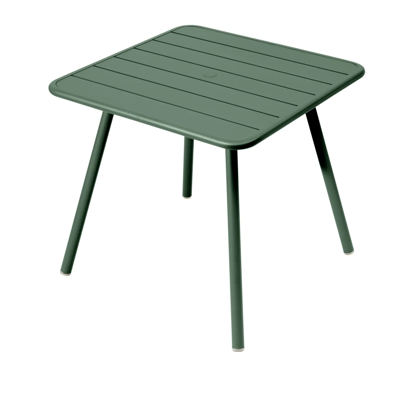 Fermob - Luxembourg Four Leg Table 80 x 80 cm, Cedar Green - Matbord utomhus - Frédéric Sofia - Grön - Metall